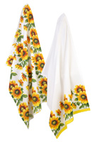 Colourful Sunflowers Tea Towels (Set of 2)