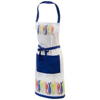 Kate Nelligan Hand Stamp Fish Apron