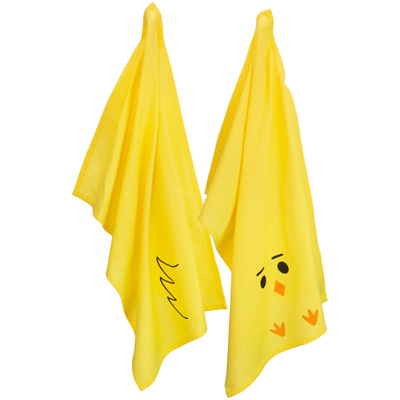 Yellow Chick Tea Towels (Set of 2)