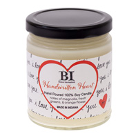 Handwritten Heart 9 Oz Candle