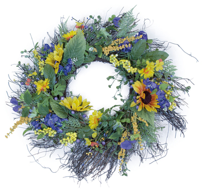 SUNNY DAYS WREATH 24 IN.