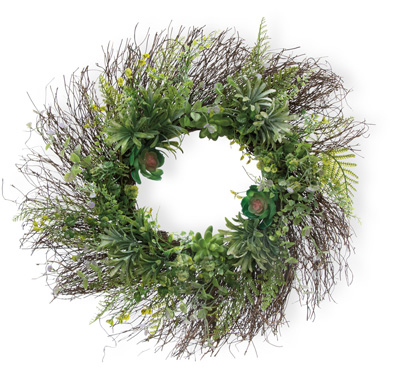 Succulents Wreath