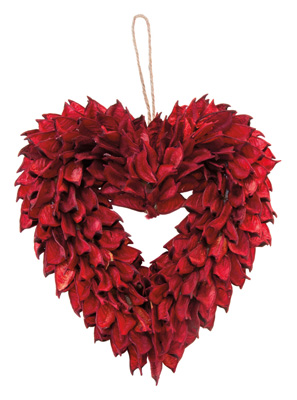 Red Heart Wreath