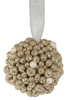 Gold Glitter Ball Ornament