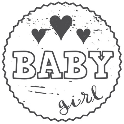 Woodies Baby girl Stamp