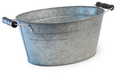 Oval Metal Bucket