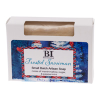 Frosted Snowman Soap Bar 4.5 Oz