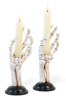 Skeleton Hand Taper Holders