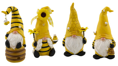 Sunny Days Bee Gnomes (set of 4)