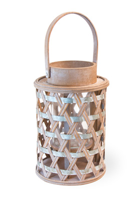 Small Woven Bamboo Lantern