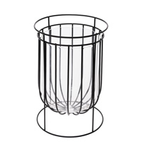 Small Black Wire Urn Vase