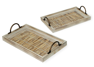 Natural Trays with Handles