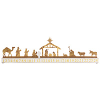 Gold & White Nativity Advent Calendar