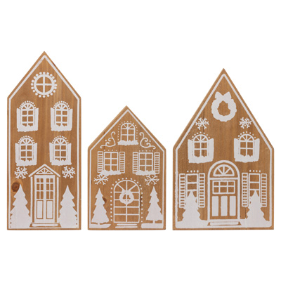 Gingerbread Houses (set of 3)