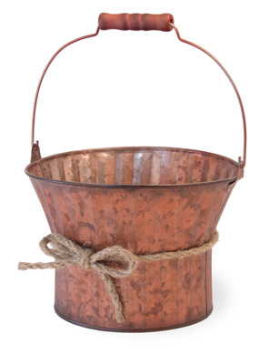 Metallic Copper Pail