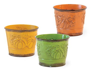 Mini Embossed Pumpkin Pails