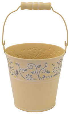 Small Yellow Floral Accent Bucket