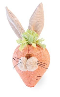 Carrot Bunny Face Wall Hanger