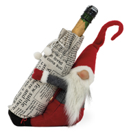 Bottle Holder Santa Elf Gnome