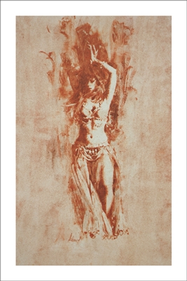 Belly Dancer Lithograph By Richard Schmid