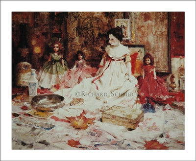 Molly's Dolls Lithograph by Richard Schmid