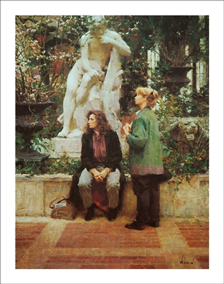 Rose And Nancy At The Met Lithograph By Richard Schmid