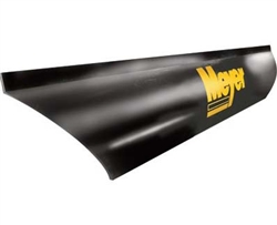 This is a new OEM Meyer Rubber Cutting Edge 08193. This 10 ft. Rubber Cutting Edge fits two meter plows, has 3" long slots for adjustment and comes with the mounting bolts & nuts.