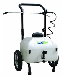 90.710.009 BE Agriease 9 Gallon Pull Sprayer with 12V Rechargeable Battery.