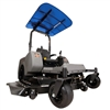 Femco Tuff Top Blue 44" x 44" SCR44B Canopy & Sunshade for Zero Turn Lawn Mowers.