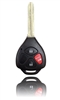 NEW Keyless Entry Key Fob Remote & Uncut Key COMBO For a 2007 Toyoa Yaris 3BTN