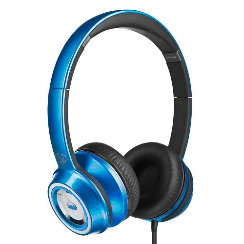 Monster Ncredible N-tune On-ear Headphones W/detachable Inlineremote/mic 3.5mm Cable (candy Blue)