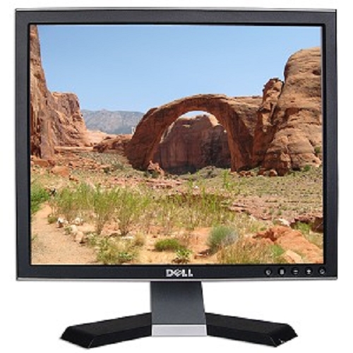 17"" Dell 1707fpt Dvi/vga 1280x1024 Rotating Lcd Monitor W/usb 2.0hub (black/silver)