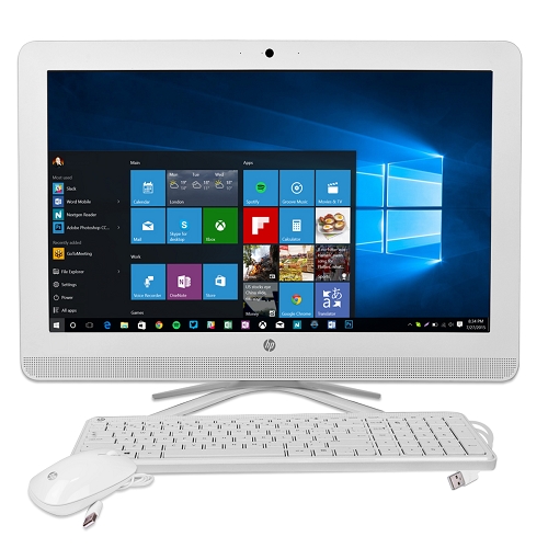 Hp 22-b010 21.5"" 1080p Fusion Quad-core A6-7310 2.0ghz All-in-onepc - 4gb 1tb Dvd?rw/w10h/cam/wifi/bt (white)