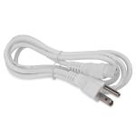 4' Standard 3-prong (us) Notebook Power Cord (aka: ""mickey Mouseears"" Power Cord) (white)