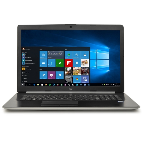 Hp 17t Core I7-8550u Quad-core 1.8ghz 12gb 128gb Ssd Dvd?rw 17.3""fhd Notebook W10h W/cam & Bt (silver)