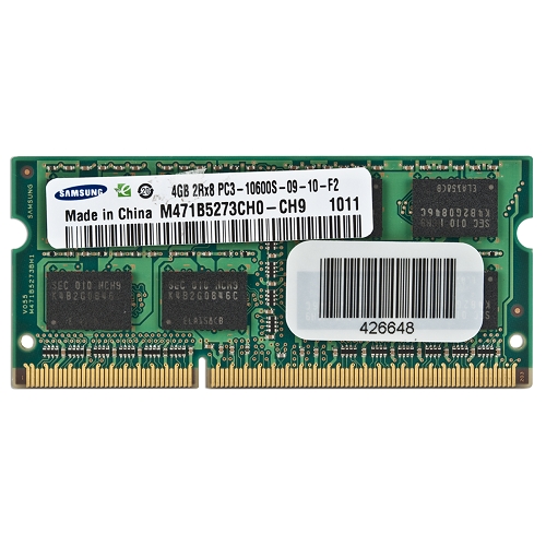 Samsung 4gb Ddr3 Ram 1333mhz Pc3-10600s 204-pin Laptop Sodimm