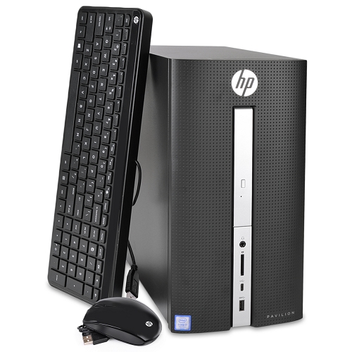 Hp Pavilion 570-p050 Core I5-7400 Quad-core 3.0ghz 8gb 1tb+16gboptane Dvd?rw W10h Desktop Pc W/hdmi&#44; Bt & Wifi