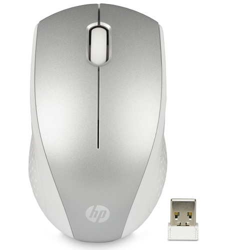 Hp X3000 2.4ghz Wireless 3-button Optical Scroll Mouse W/usbreceiver (pike Silver)