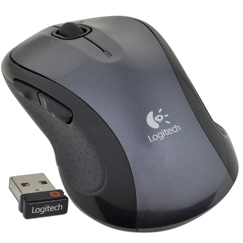 Logitech M510 7-button Wireless Laser Scroll Mouse W/tilt Wheelplus Zoom & Nano Transceiver (charcoal/black)