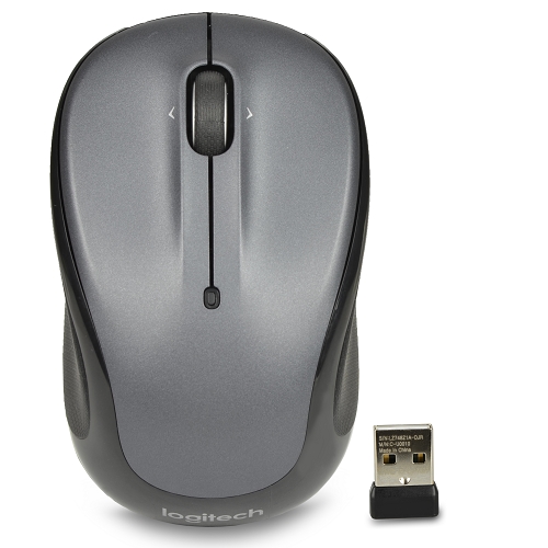 Logitech M325 3-button Wireless Optical Scroll Mouse W/tilt Wheeltechnology & Nano Usb Receiver (charcoal/black)