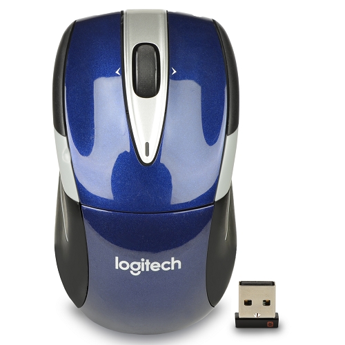 Logitech M525 2.4ghz Wireless 5-button Optical Scroll Mouse W/tiltwheel Technology & Usb Unifying Receiver (navy Blue)