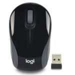 Logitech M187 2.4ghz Wireless 3-button Optical Scroll Mini Mousew/nano Usb Receiver (black/gray)