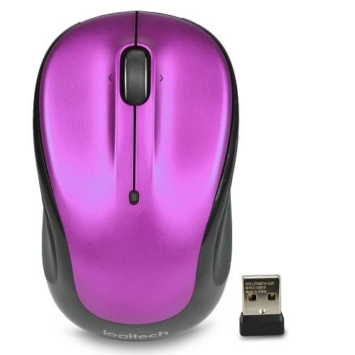 Logitech M325 3-button Wireless Optical Scroll Mouse W/tilt Wheeltechnology & Nano Usb Receiver (purple)