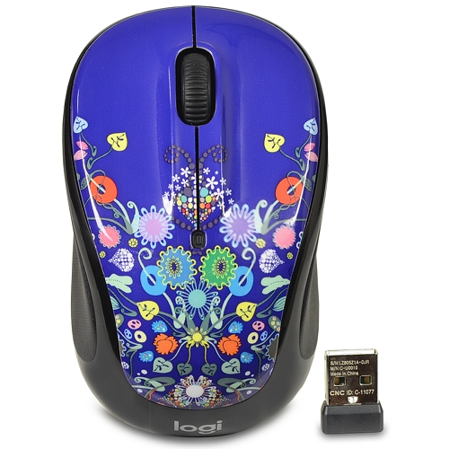 Logitech M325c 3-button Wireless Usb Optical Scroll Mouse W/tiltwheel Technology & Nano Transceiver (natural Jewelry)