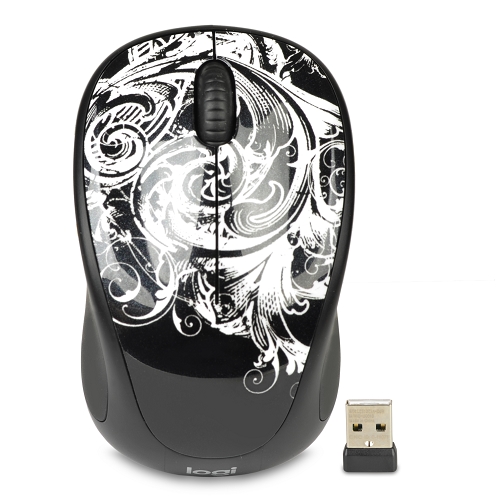 Logitech M317c 2.4ghz Wireless 3-button Optical Scroll Mouse W/nanousb Receiver (dark Fleur)