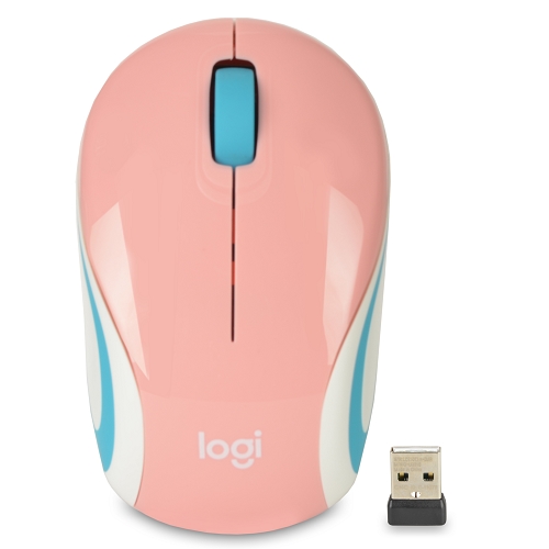 Logitech M187 2.4ghz Wireless 3-button Optical Scroll Mini Mousew/nano Usb Receiver (blossom)