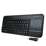 Logitech Wireless Touch K400r Wireless Keyboard W/3.5"" Multi-touchtouchpad & Nano Transceiver (black)