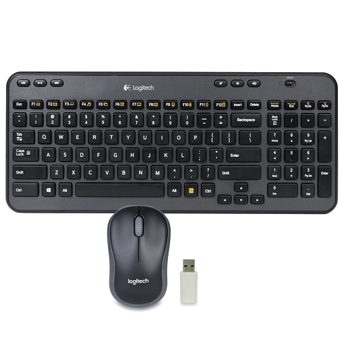 Logitech Mk360 2.4ghz Wireless Keyboard & Optical Mouse Combo W/usbnano Receiver (gray/black)