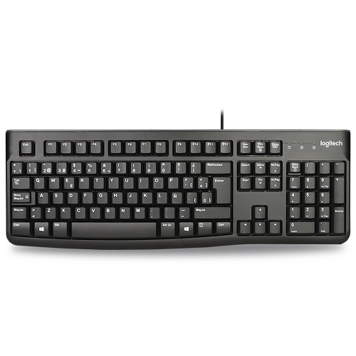 Logitech K120 104-key Usb Spanish Keyboard (black)