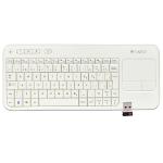 Logitech Wireless Touch K400r Wireless French Canadian Keyboardw/3.5"" Multi-touch Touchpad & Nano Transceiver (white)